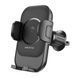 Тримач для мобільного з БЗП BOROFONE BH204 Blue Charm wireless fast charging car holder(air outlet) Black 656-00521 фото 1