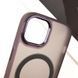 Чохол TPU+PC Lily with MagSafe для Apple iPhone 14 (6.1") Dark Purple 214-03603 фото 5