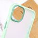 TPU+PC чехол Metal Buttons для Apple iPhone 14 (6.1") Мятный 777-08301 фото 6