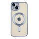 Чехол TPU Metallic Chrome Full Camera with Magsafe для iPhone 14 Blue 214-02873 фото