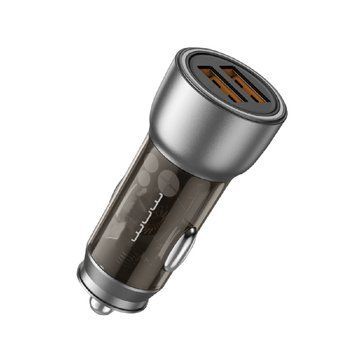 Автомобільний зарядний пристрій WUW-C201 2USB 3.1A black 6972573336814 фото