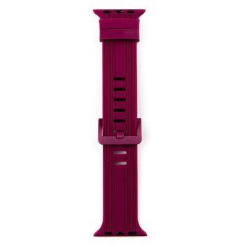 Ремешок для Apple Watch Band Silicone Shine 38/40/41 mm Purple Red 212-01143 фото