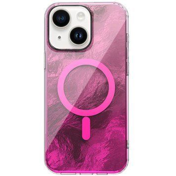 Чохол TPU Shiny Mountain (MagFit) для Apple iPhone 15 (6.1") Pink 555-02894 фото