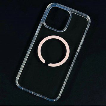 Прозорий чохол Hard Keep With Magnetic Colored для iPhone 11 Pro Max Pink 777-07726 фото