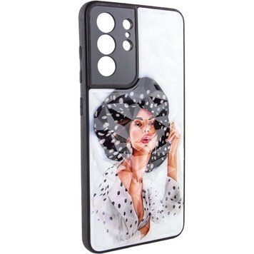TPU+PC чохол Prisma Ladies для Samsung Galaxy S23 Ultra Girl in a hat 777-07375 фото