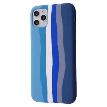 Силиконовый чехол Rainbow для iPhone 11 Pro Royal Blue/Navy Blue 888-00153 фото