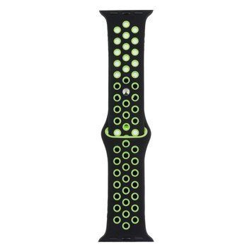 Ремешок для Apple Watch Band Silicone Nike + Protect Case 40/41 mm Black Green 212-01940 фото