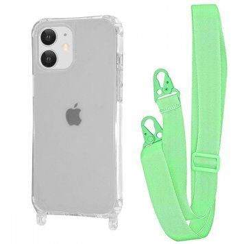 Чохол WAVE Clear Case With Strap для Iphone 11 Green 208-05193 фото