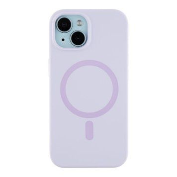 Чохол Glow Silicone Case with Magsafe для iPhone 15 Light purple 214-03926 фото