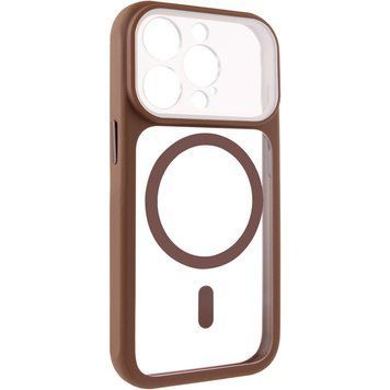 Чохол TPU+PC GETMAN Moon Clear with MagSafe для Apple iPhone 15 Pro Max (6.7") Brown 656-08421 фото