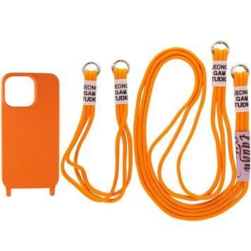 Чехол TPU two straps California для iPhone 12 Pro / 12 Orange 208-05623 фото