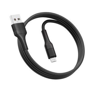 Кабель Ridea RC-M112 Fila 3A USB to Micro USB Черный 209-00174 фото