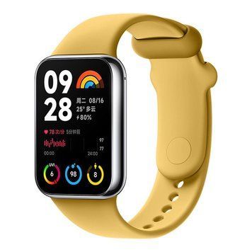 Ремешок для Xiaomi Mi Band 8 Pro/Mi Band 9 Pro/Redmi Watch 4 Silicone Yellow 212-02590 фото