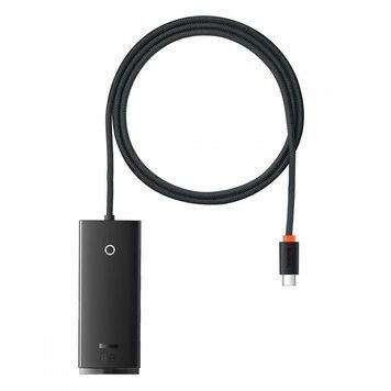 USB-Хаб Baseus Lite Series 4-in-1 (Type-C to USB 3.0*4 ) (1m) Black WKQX030401 фото