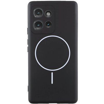 Чехол Silicone Cover Lakshmi Full Camera with MagFit для Motorola Moto G75 5G Черный 555-02049 фото