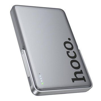 Power Bank Hoco Q36 Sunlight PD20W magnetic suction+holder 5000mAh Серый 656-03291 фото