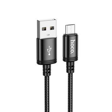 Кабель HOCO X89 Wind charging data cable Micro Black 6931474784346 фото