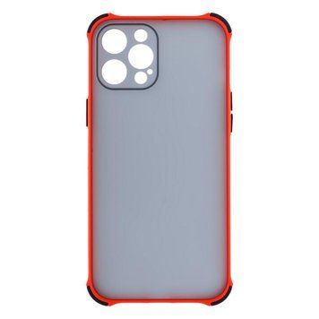 Силіконовий чохол TOTU Armor Dark with Frame для iPhone 12 Pro Max Червоний 208-00971 фото