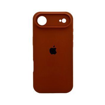 Силіконовий чохол з закритою камерою для iPhone 17 Air Saddle Brown 666-04394 фото