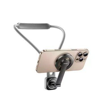 Держатель "REMAX First perspective neck magnetic phone holder RM-C56" Grey 6954851236818 фото