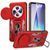 Ударостійкий чохол Camshield Army Ring для Xiaomi Redmi 14C / A4 / Poco C75 Red 777-04960 фото