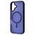 Чохол WAVE Matte Insane Case with Magnetic Ring для iPhone 16 Plus Midnight blue 656-07877 фото