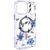 TPU+PC чохол Clear Garden with MagSafe для Apple iPhone 16 (6.1") Blue Blossom 777-08224 фото