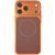 Чохол TPU TechWoven Hybrid with MagSafe для Apple iPhone 15 Pro Max (6.7") Orange / Brown 214-04749 фото
