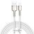 Кабель Baseus Cafule Series Metal Data Cable USB to IP 2.4A 2m White CALJK-B02 фото
