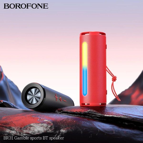 Портативна колонка BOROFONE BR31 Gamble sports BT speaker Red 656-00729 фото