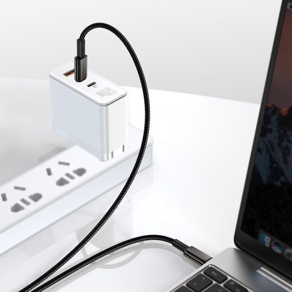 Кабель Baseus Tungsten Gold Fast Charging Type-C to Type-C 100W (2m) Gold P10319800G21-01 фото