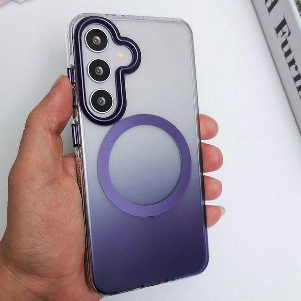 Чехол TPU+PC Phantom with MagSafe для Samsung Galaxy S25+ Purple 555-02944 фото