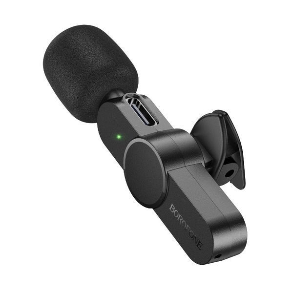 Беспроводная микрофонная система BOROFONE BFK12 Trophy lavalier (Type-C) Black 6941991106392 фото