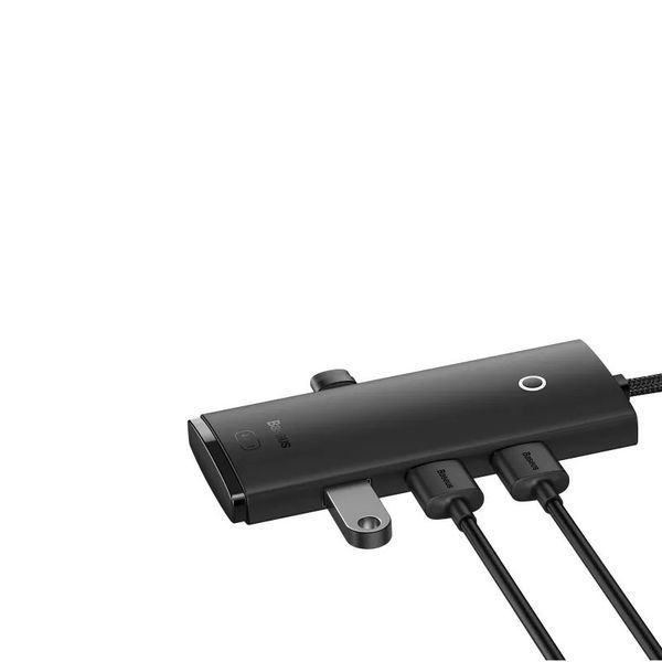 USB-хаб Baseus Lite Series 4-Port Type-C HUB Adapter (Type-C to USB 3.0*4 ) 1m Black WKQX030401 фото