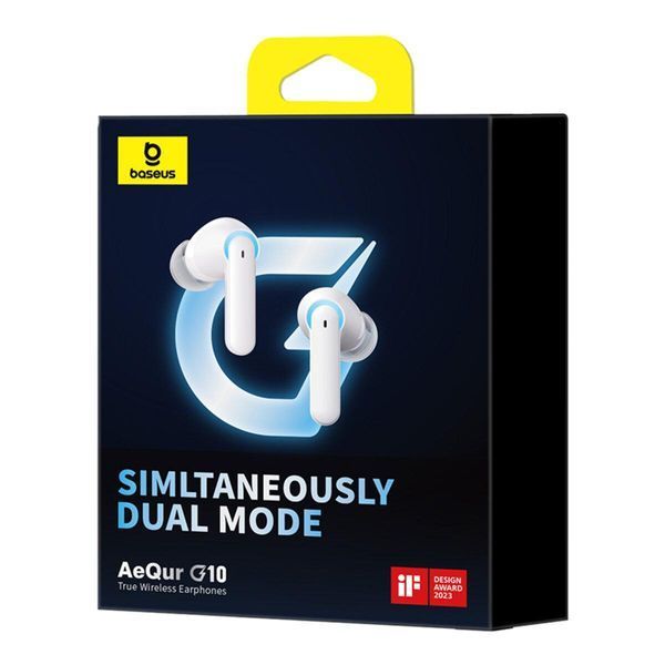 Бездротові навушники Baseus AeQur G10 True Wireless Earphones Stellar White 656-02052 фото