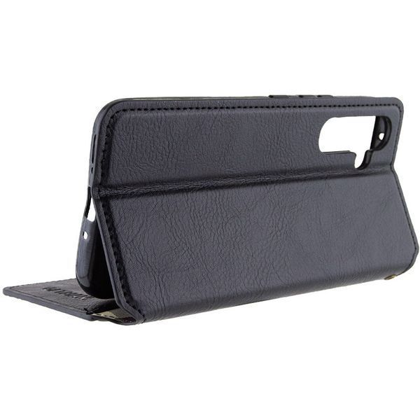 Шкіряний чохол-книжка GETMAN Cubic для Samsung Galaxy A55 Чорний 555-01695 фото