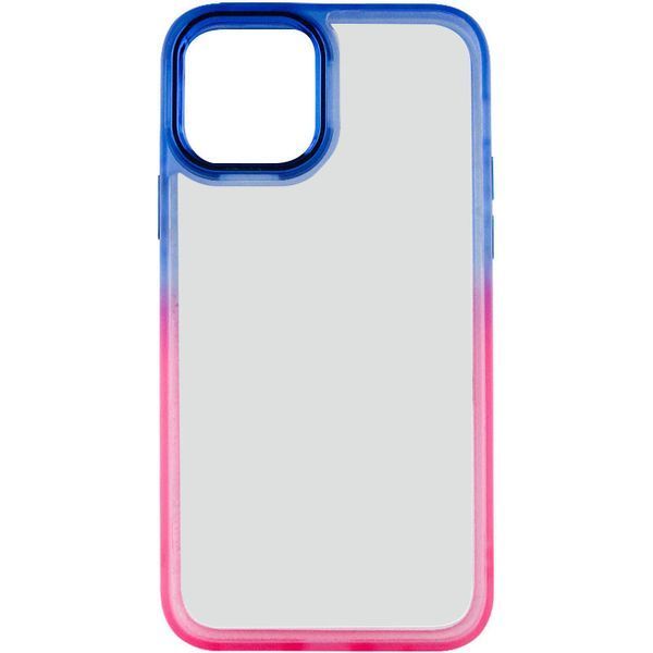 Чохол TPU+PC Fresh sip series для Apple iPhone 12 Pro Max (6.7") Рожевий / Синій 777-06726 фото