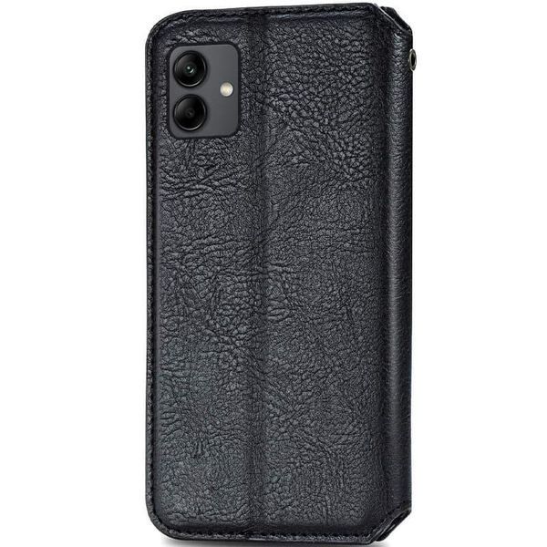 Кожаный чехол-книжка GETMAN Cubic (PU) для Samsung Galaxy A07 Черный 555-02594 фото