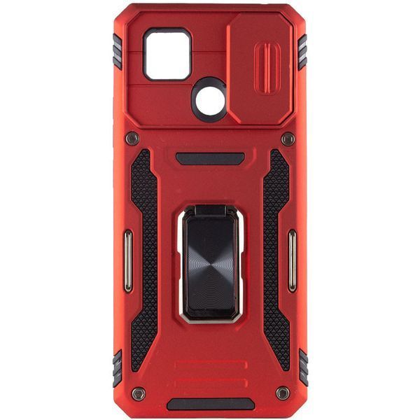 Ударостійкий чохол Camshield Army Ring для Xiaomi Redmi 9C / 10A Red 777-05110 фото