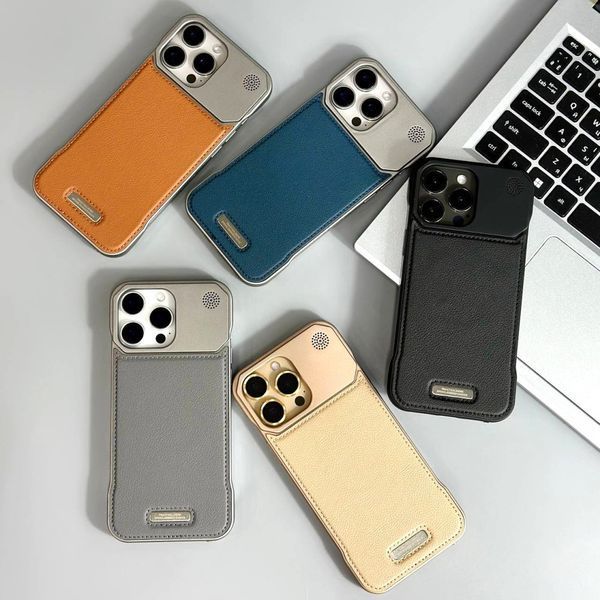 Накладка Leather Aromatherapy Metal Magnetic для iPhone 15 Pro Max Grey 207-00403 фото