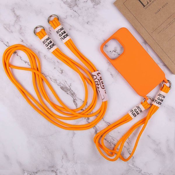 Чехол TPU two straps California для iPhone 12 Pro / 12 Orange 208-05623 фото