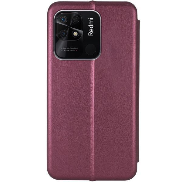 Кожаный чехол-книжка Classy для Xiaomi Redmi 10C Maroon 777-05864 фото