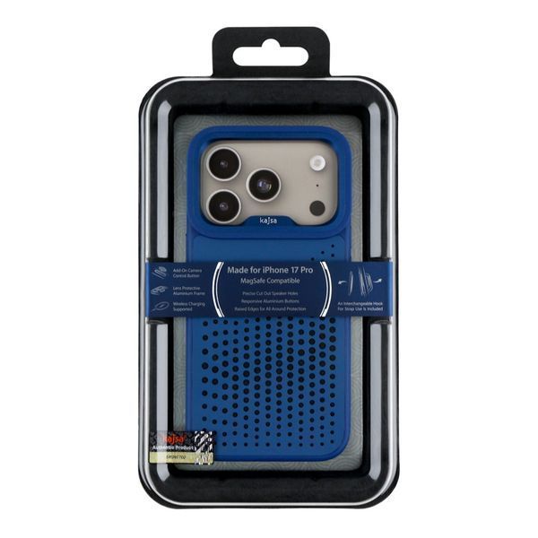 Чохол Kajsa Splendid Collection Circle with MagSafe для iPhone 17 Pro Blue Plus O-Ring 2020000509042 фото