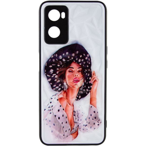 TPU+PC чохол Prisma Ladies для Oppo A57s / A77s Girl in a hat 777-07175 фото