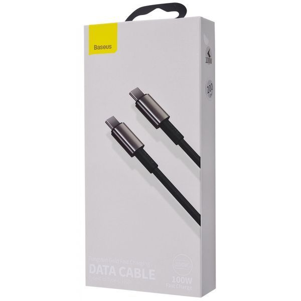 Кабель Baseus Tungsten Gold Fast Charging Type-C to Type-C 100W (2m) Gold P10319800G21-01 фото