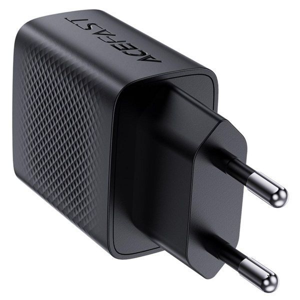 Мережевий зарядний пристрій ACEFAST A82 PD20W GaN single USB-C charger Black 656-01280 фото