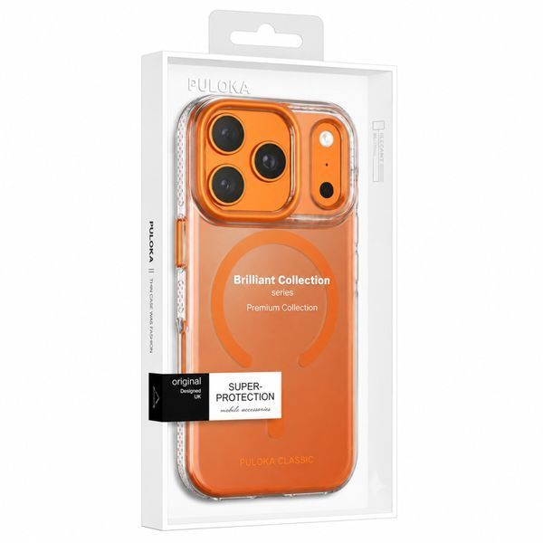 Чохол TPU+PC Puloka Resplendent with Magnetic Fit для Apple iPhone 17 Pro Max / 18 Pro Max (6.9") (6.9") Orange ILSO-00000088061-6 фото