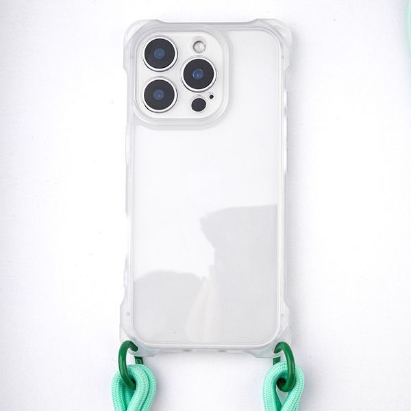 Чехол с шнурком TPU CrossBody with straps для iPhone 13 Pro (6.1") Transparent 555-00479 фото