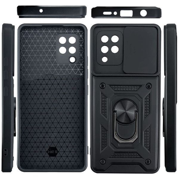 Ударостійкий чохол Camshield Serge Ring для Samsung Galaxy A22 4G / M32 Black 777-04697 фото