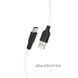 Кабель HOCO X21 Plus USB to Type-C 3A, 1m, silicone, silicone connectors, Black+White 6931474711915 фото 1